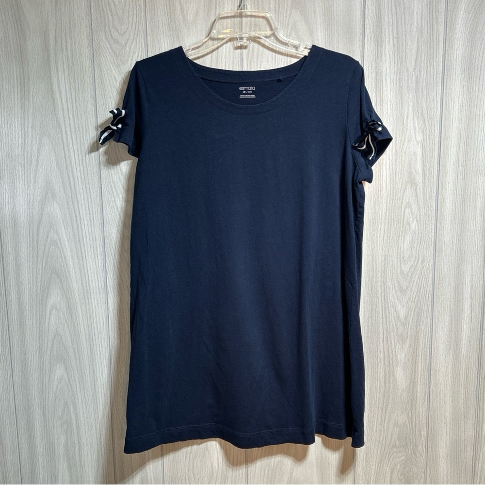 Esmara Navy Short Sleeve Shirt Size Large 12/14